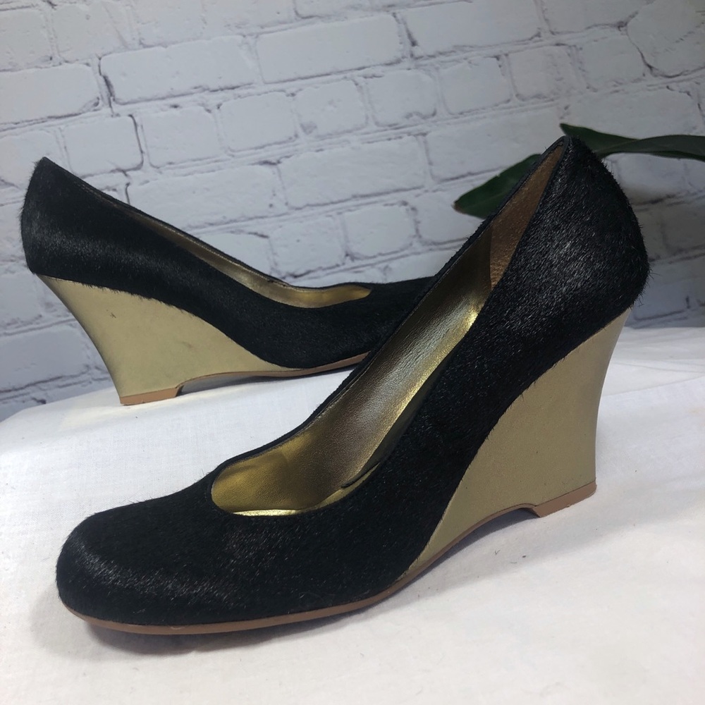 Reaction Kenneth Cole Cow Fur Wedges